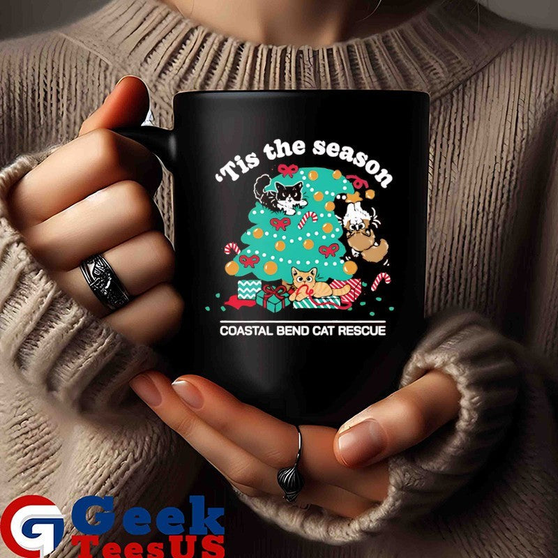 ’tis the season coastal bend cat rescue Christmas shirt Unisex , , , Long Sleeve Tee
